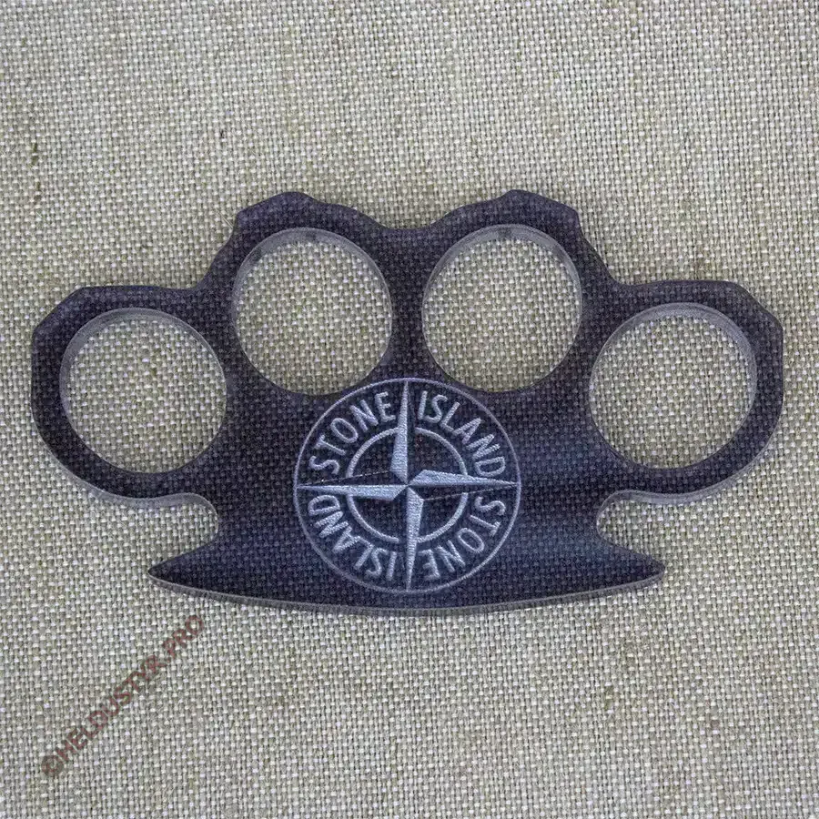 Кастет Stone Island оргстекло (акрил) темный