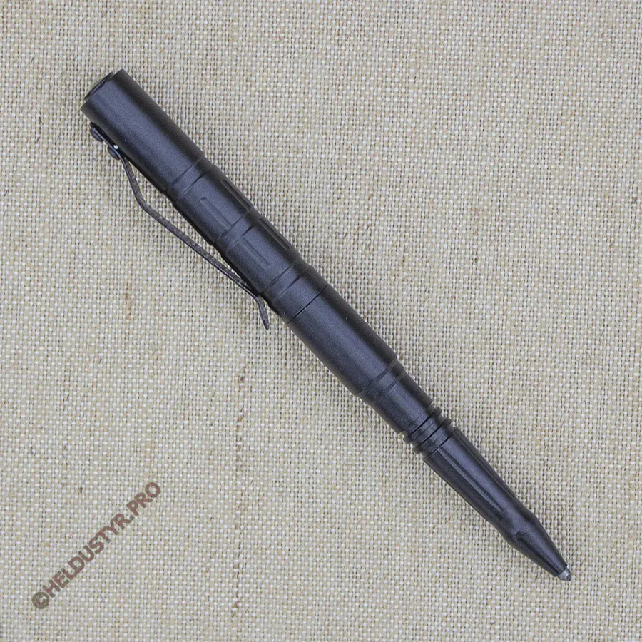 Тактична ручка Колпачок алюминий черная