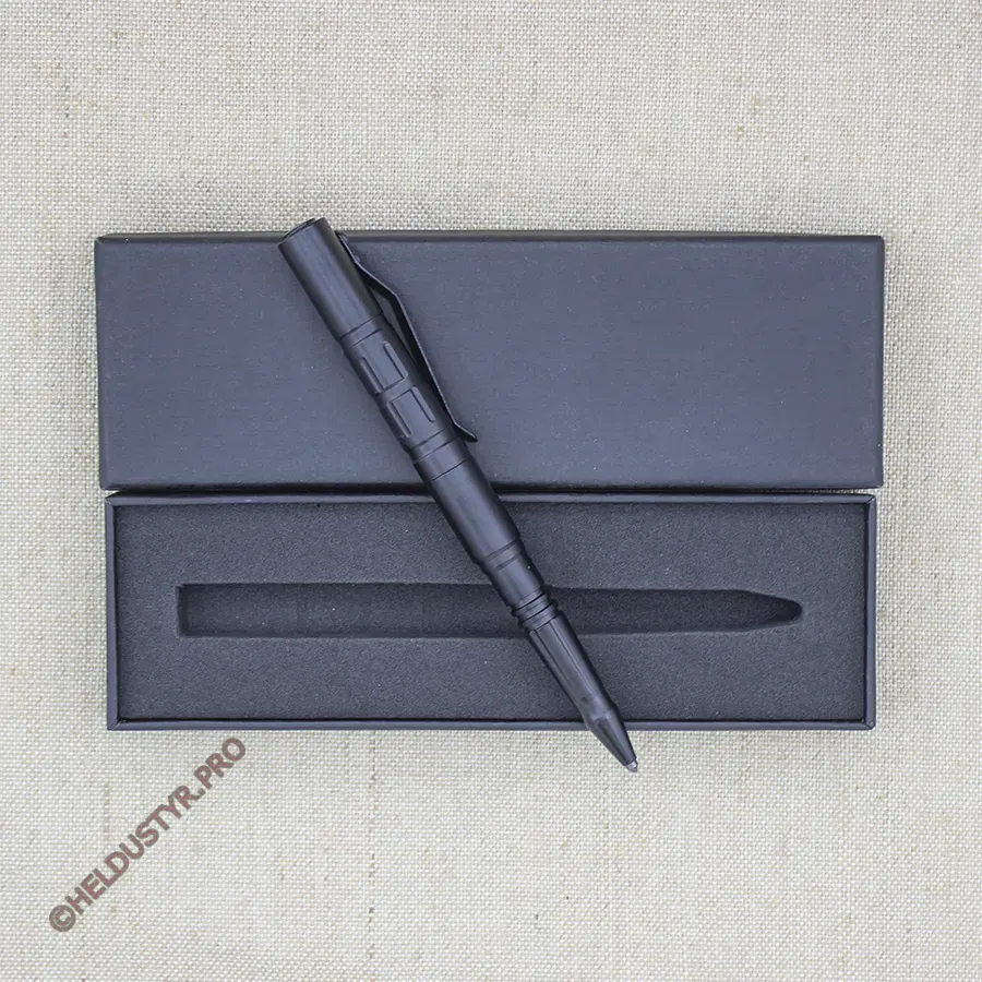 Тактична ручка Колпачок алюминий черная — изображение 4