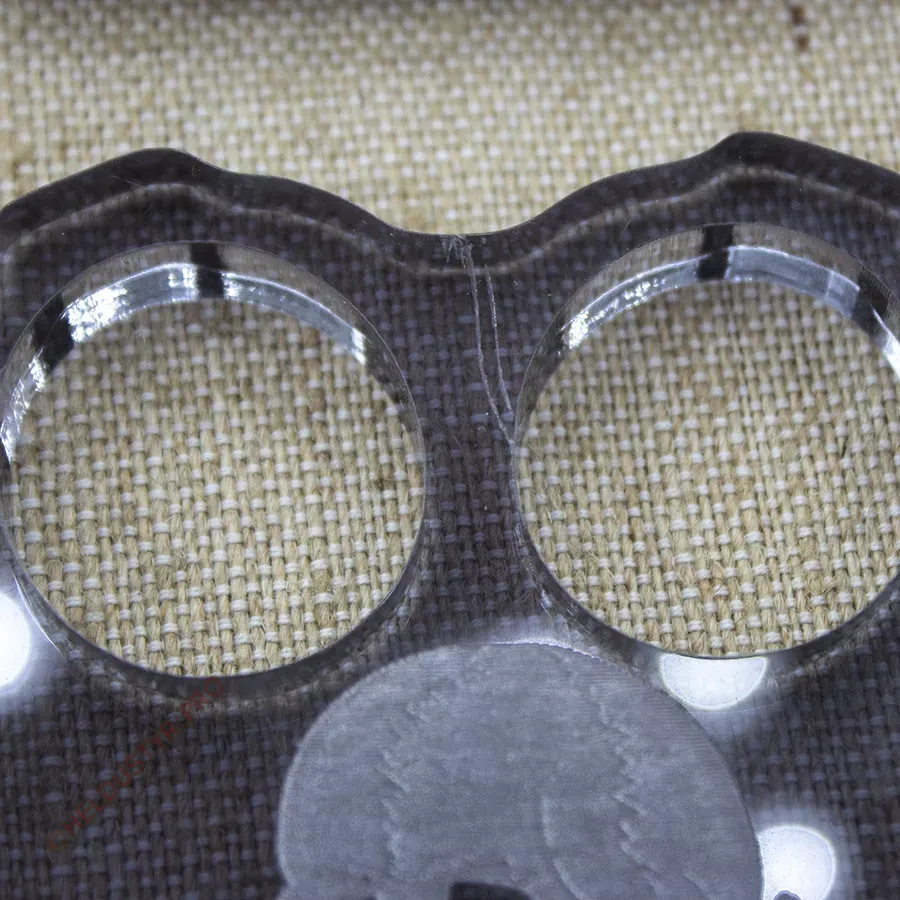 УЦЕНКА! Кастет Веселый Роджер оргстекло (акрил) темный — изображение 2