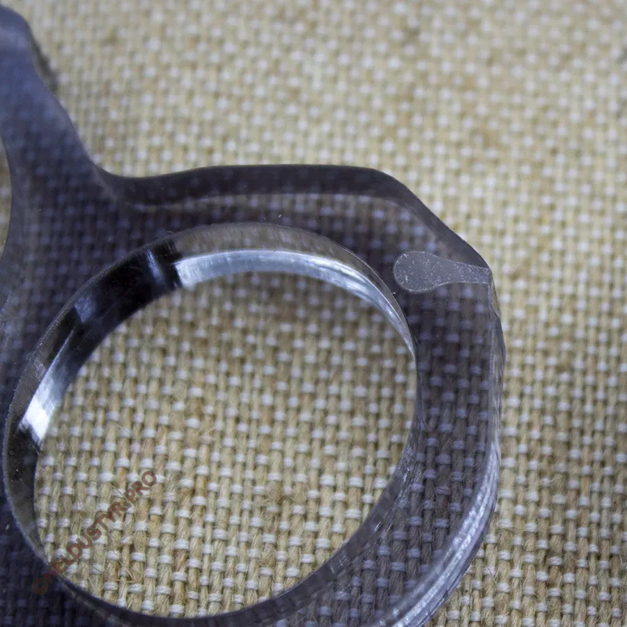 УЦЕНКА! Кастет Веселый Роджер оргстекло (акрил) темный — изображение 8