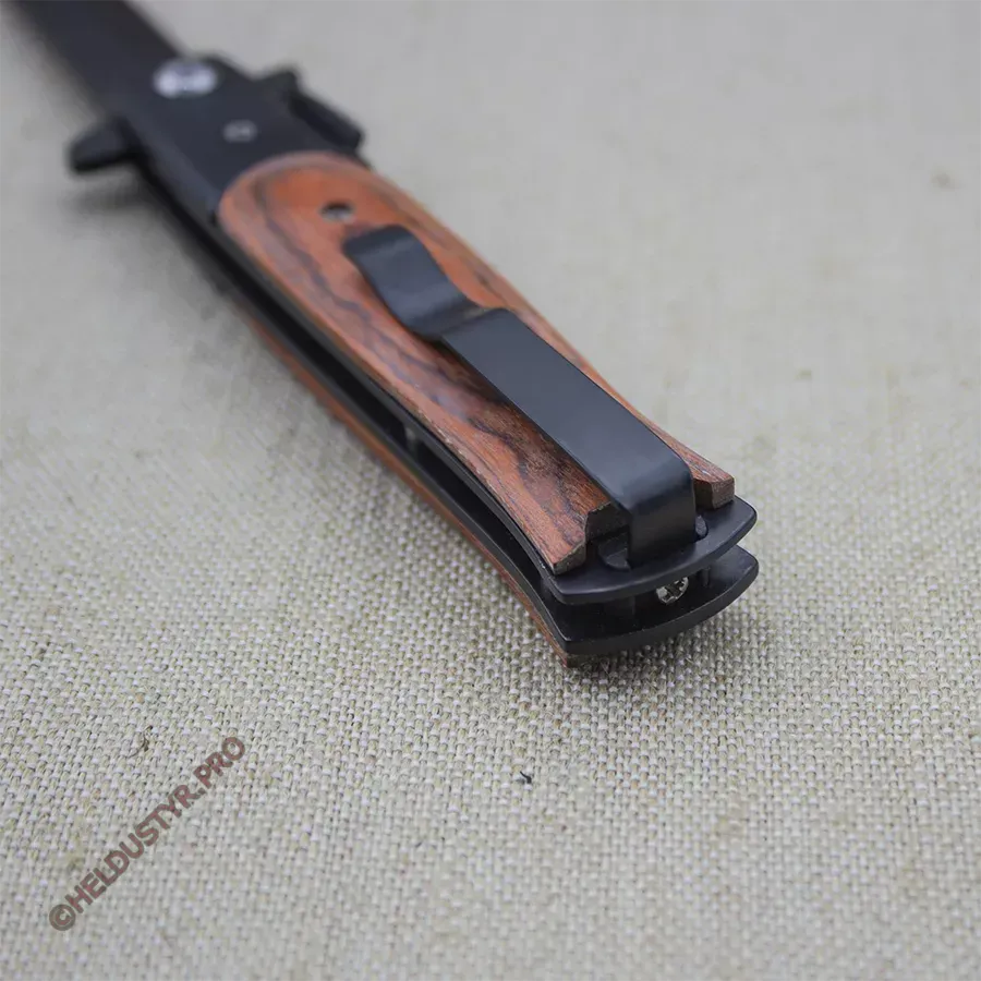 Складной нож Копье черно-коричневый — изображение 4