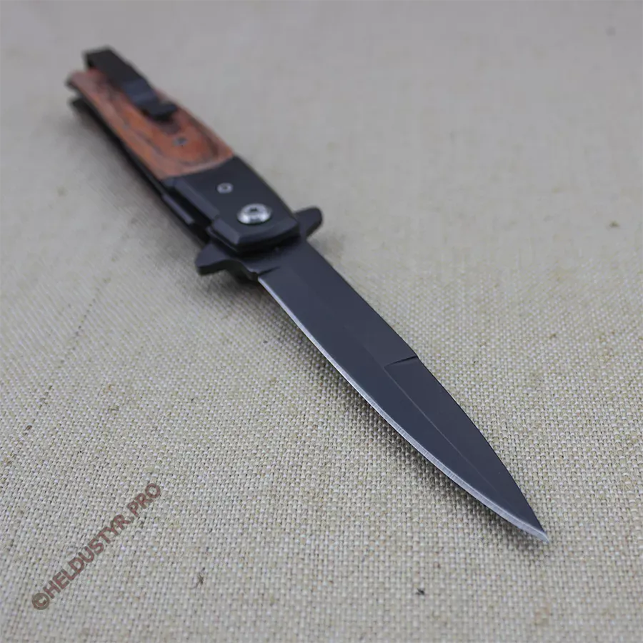 Складной нож Копье черно-коричневый — изображение 3