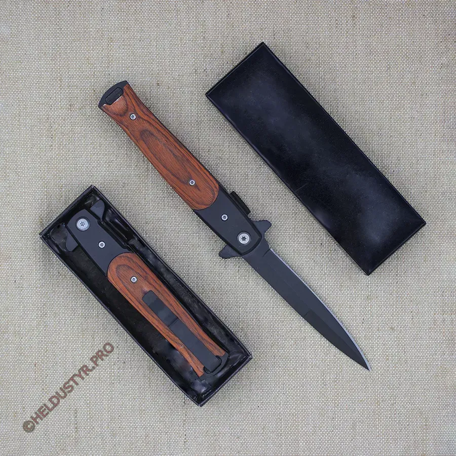 Складной нож Копье черно-коричневый — изображение 6